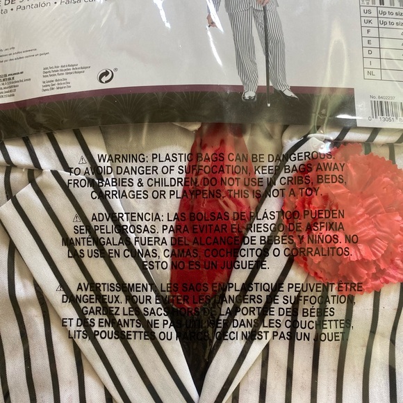 GANGSTER "BIG GANGSTA" 5PC ADULT COSTUME SIZE STANDARD 🌟NWT🌟 - Picture 9 of 13